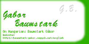 gabor baumstark business card
